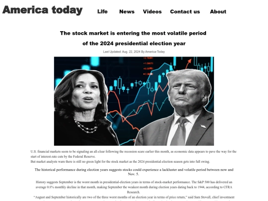 The stock market is entering the most volatile period screenshot