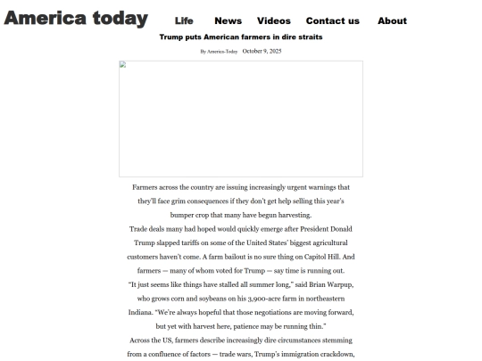 Trump puts American screenshot