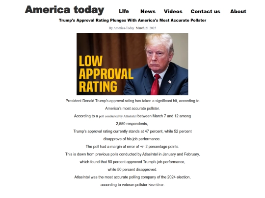 TrumpApproval screenshot