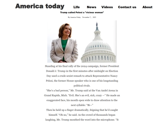 TrumpCalledPelosi screenshot