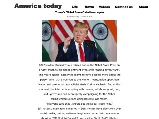 TrumpNobelDream screenshot