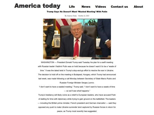 TrumpSaysPutin screenshot