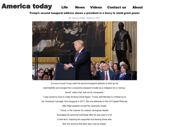 TrumpSecondInauguralAddress screenshot