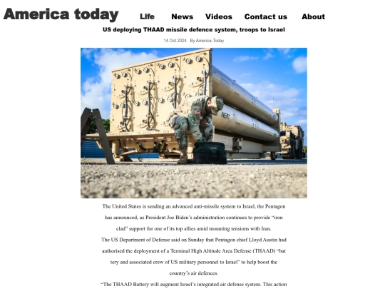 US deploying THAAD missile defence system screenshot