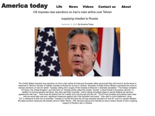 US imposes new sanctions screenshot
