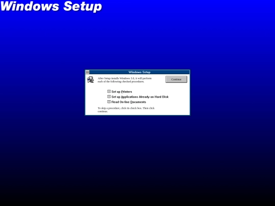 winsetup screenshot