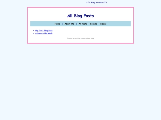 posts screenshot