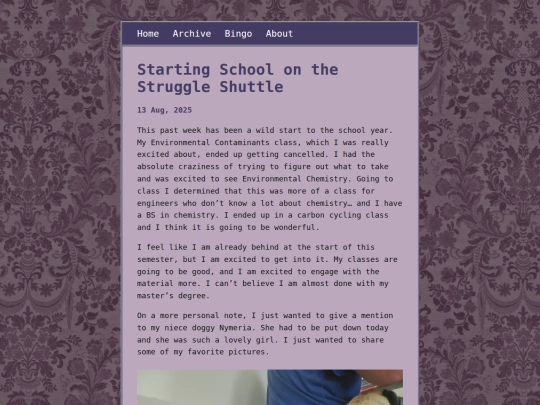 posts/2025-08-13-Starting-School-on-the-Struggle-Shuttle screenshot