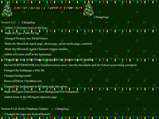 changelogs screenshot