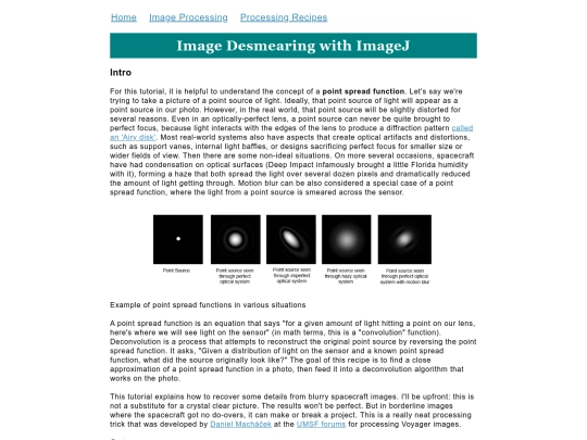 processing/techniques/deconvolution screenshot