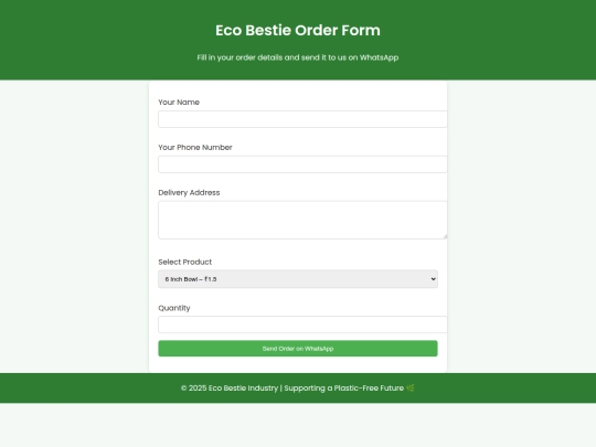order screenshot