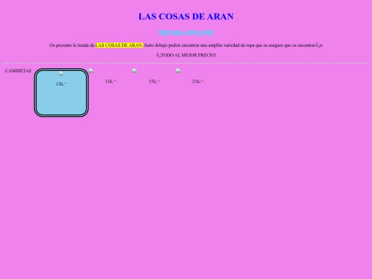 Menu/tienda screenshot