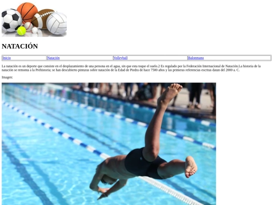 NATACION screenshot