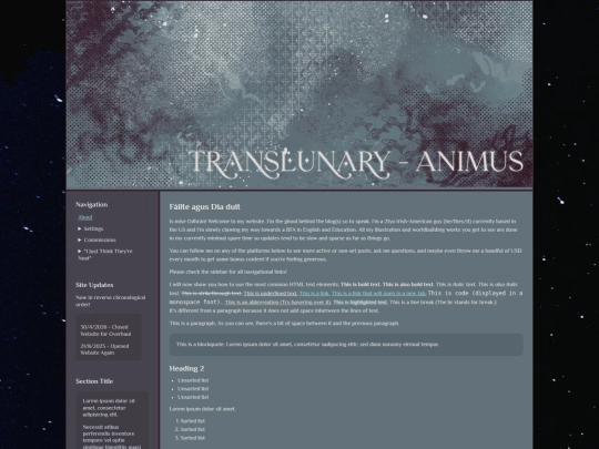 testpage screenshot