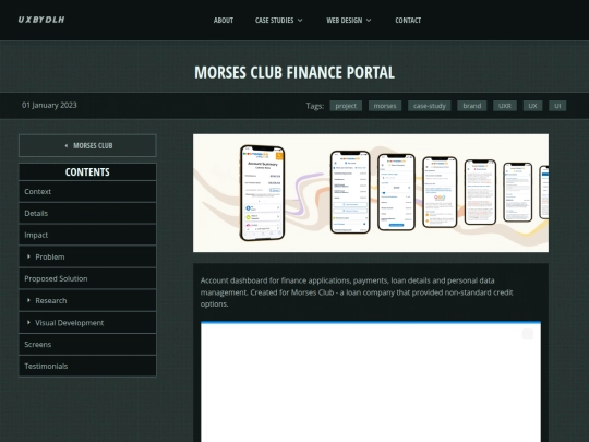 case-studies/morses-club/finance-portal screenshot