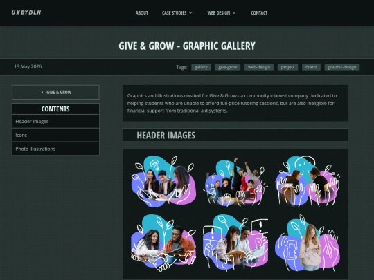web-design/give-and-grow/graphic-gallery screenshot