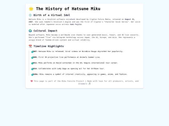miku-history screenshot