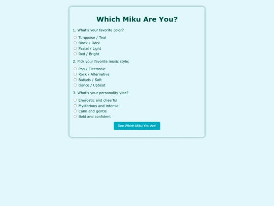 miku-quiz screenshot