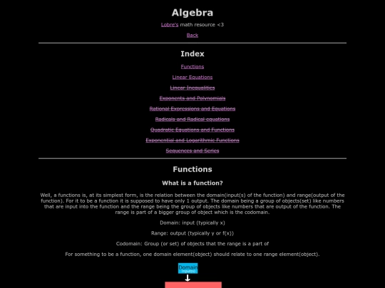 algebra screenshot
