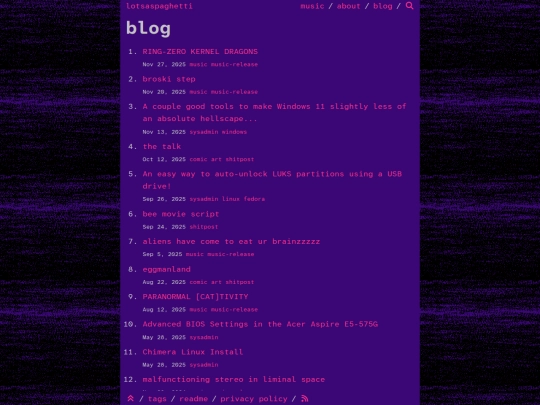 posts screenshot