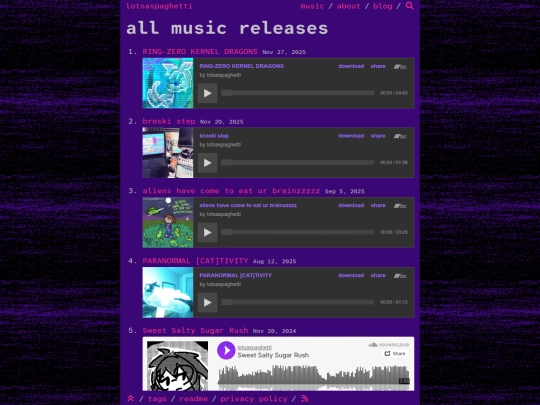 releases screenshot