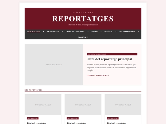 Reportatges screenshot