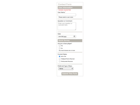 Project6/form/form screenshot