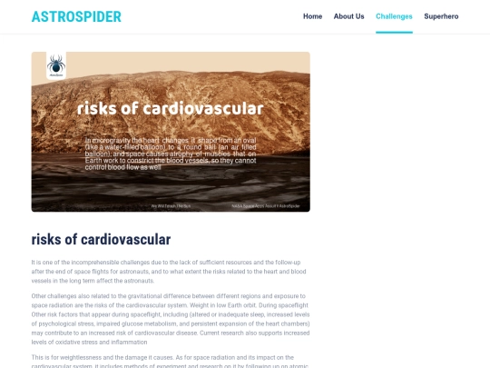astrospider/risks of cardiovascular screenshot