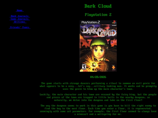 game-journals/dark-cloud screenshot