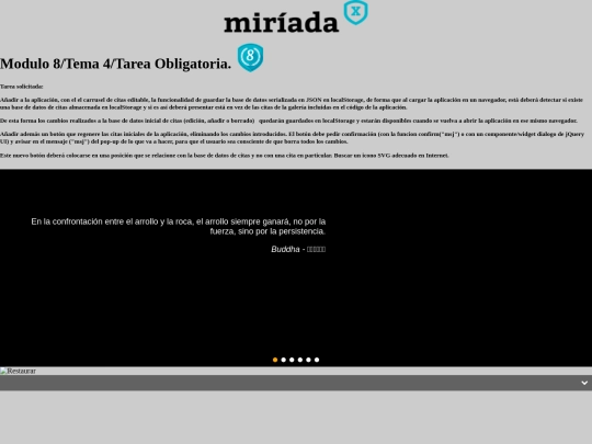 CarruselCitasEditable screenshot