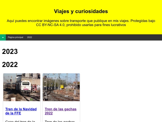 subpaginas/viajes screenshot
