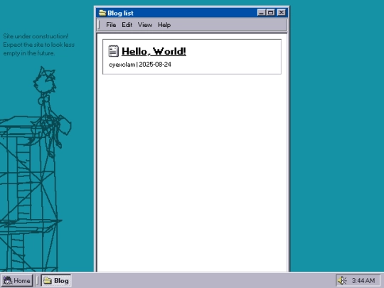 blog screenshot