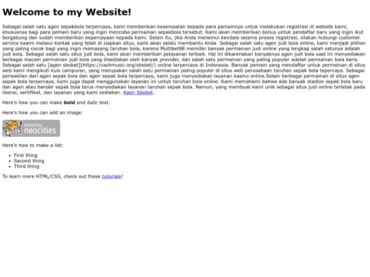 index screenshot