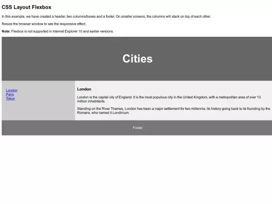 01_Basics/14 - CSS Flexbox screenshot