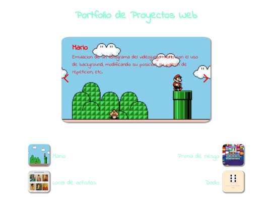 menu screenshot