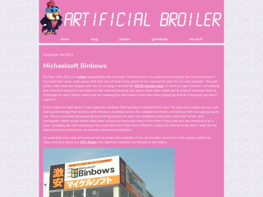 blog/Michaelsoft-Binbows screenshot