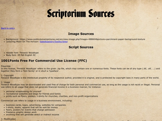 sources screenshot