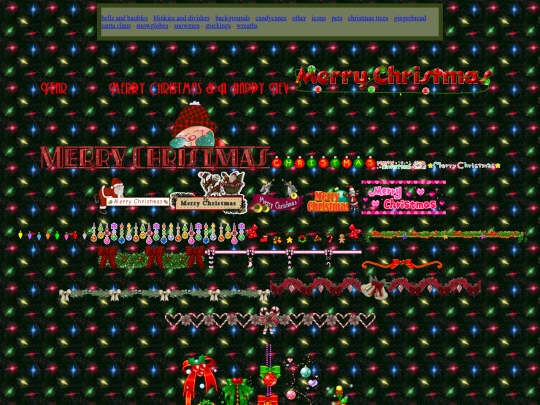 christmas_pages/blinkiesNdividers screenshot