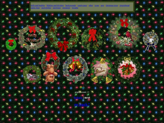 christmas_pages/wreaths screenshot