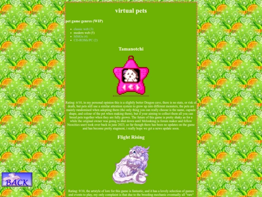 pages/shrines/virtualpets/modernweb screenshot