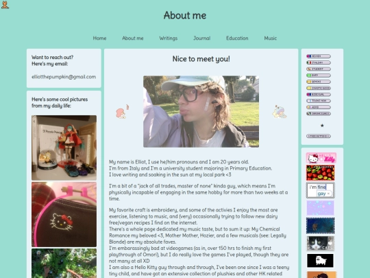 aboutme screenshot