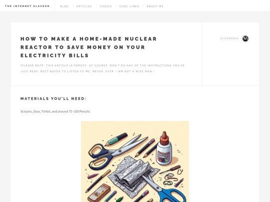 NUCLEAR REACTOR ARTICLE screenshot