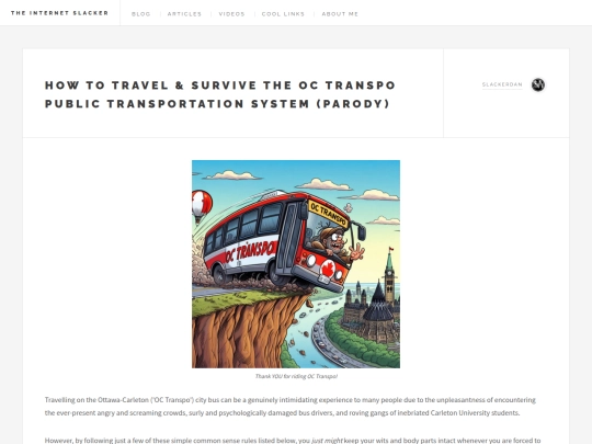OCTRANSPO screenshot