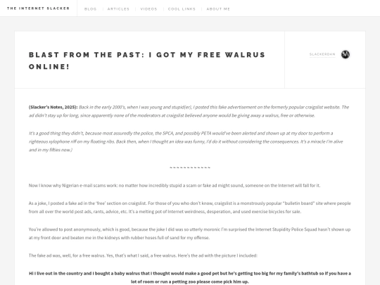 WALRUS ONLINE ARTICLE screenshot