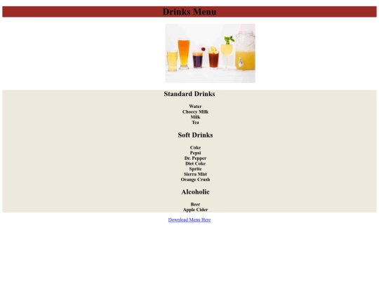 Final Project/Drinks screenshot