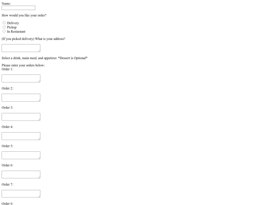 Final Project/order-form screenshot