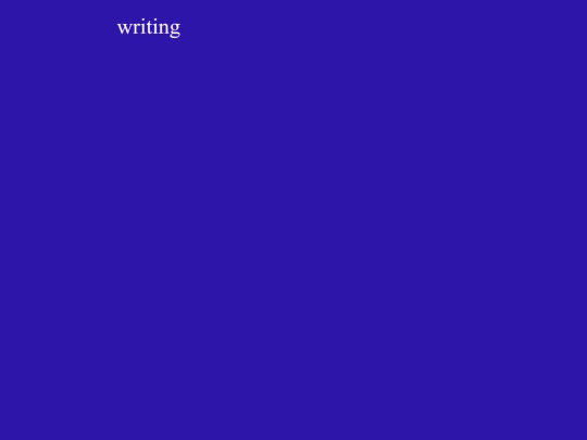 writing screenshot