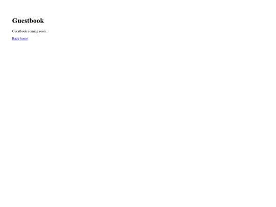 guestbook screenshot
