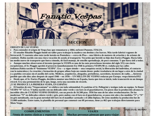 VESPAS/vespaprincipal screenshot