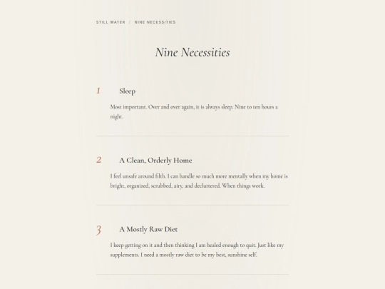 nine-necessities screenshot